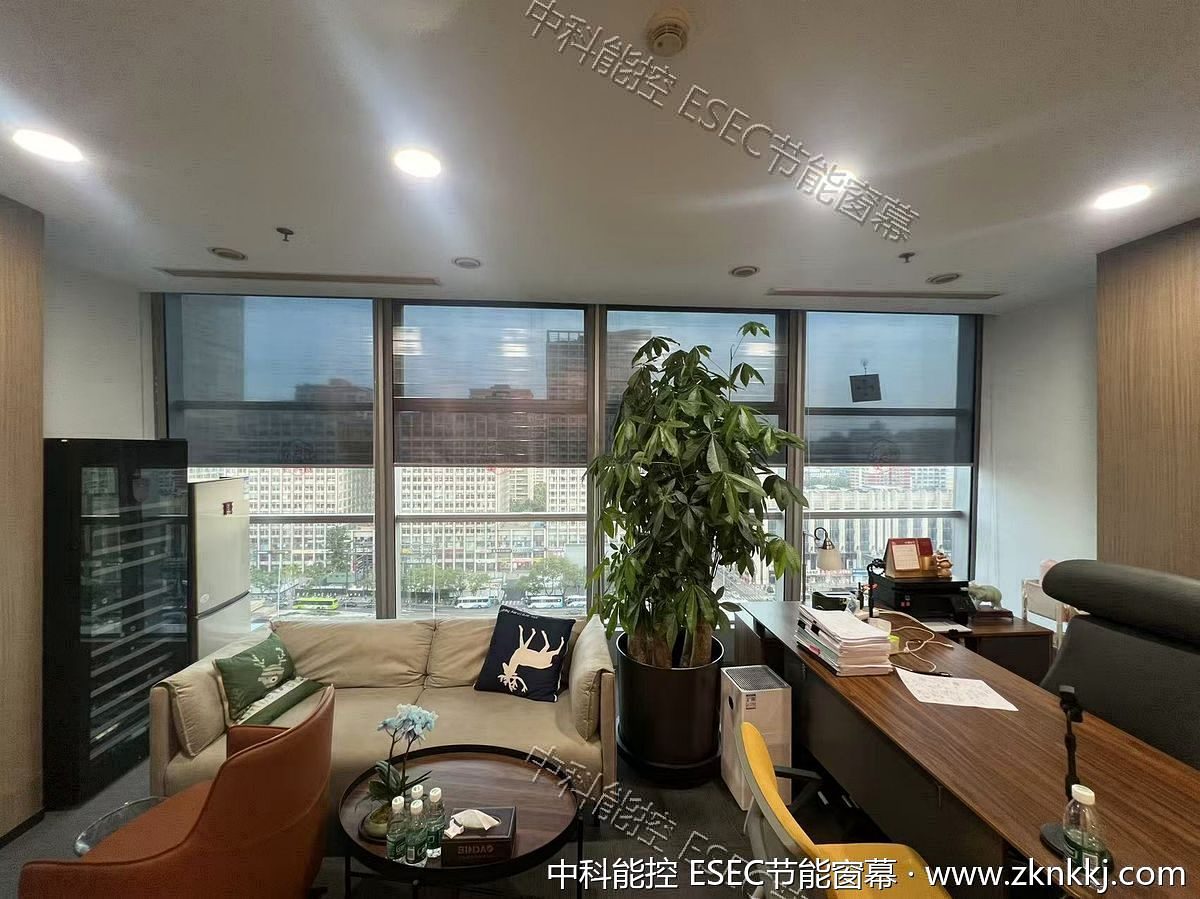 Tall atrium · full-height glass, clean and crisp