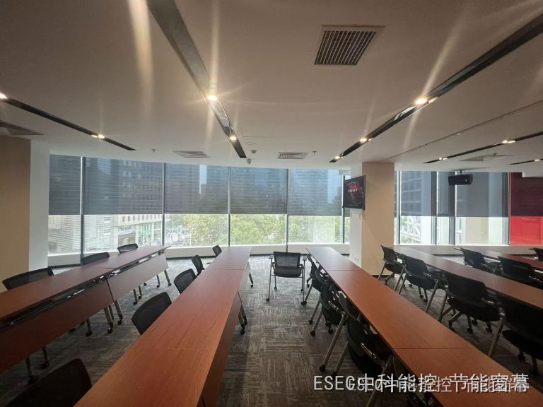 会议室玻璃加装节能窗幕实拍
